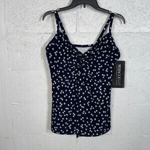 Miraclesuit Women's Luminare Love Knot Tankini Top - Midnight blue  14 $142